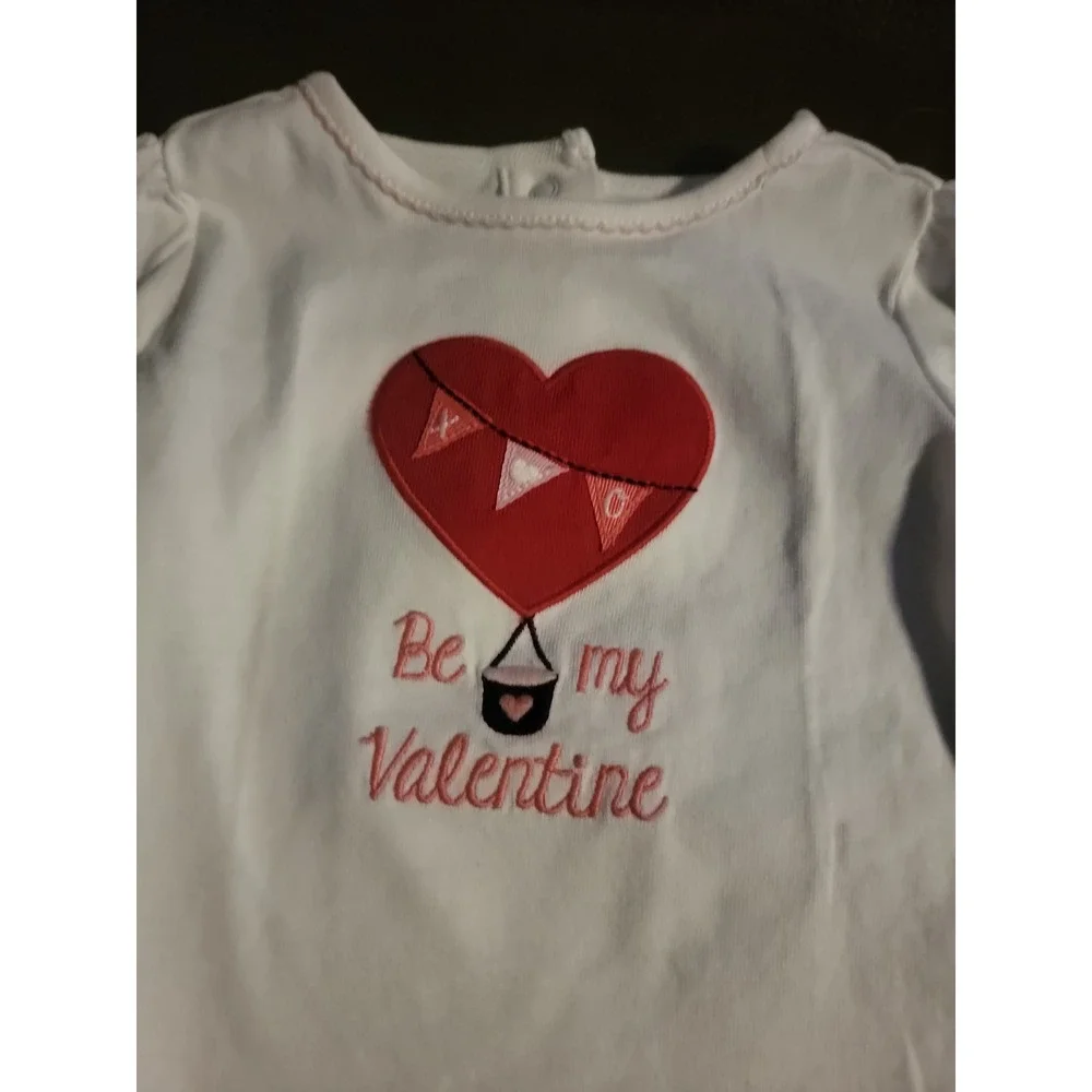 Gymboree valentine's‎ day be my valentine heart balloon outfit 6 12 months